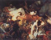 Eugene Delacroix Death of Sardanapalus oil painting reproduction